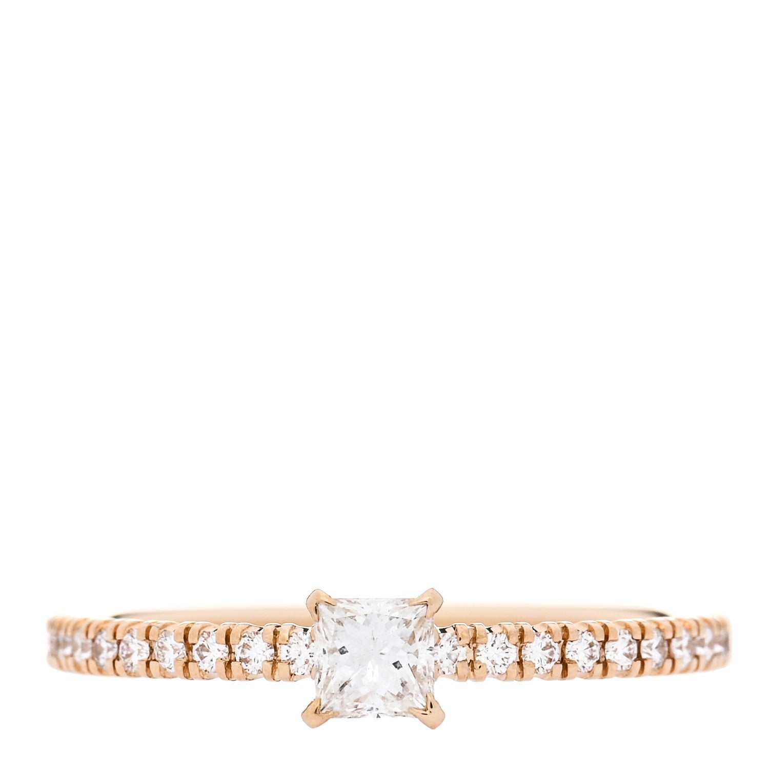 Cartier 18K Yellow Gold Diamond Etincelle De Cartier Engagement Ring 50 5.25 1 of 5