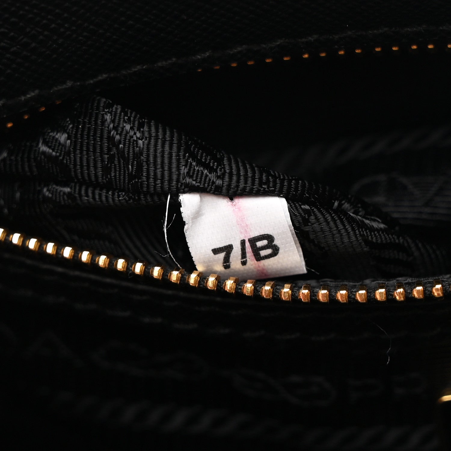 Prada Jacquard Saffiano Triangolo Symbole Embroidered Mini Galleria Double Zip Tote Black Corda 7 of 10
