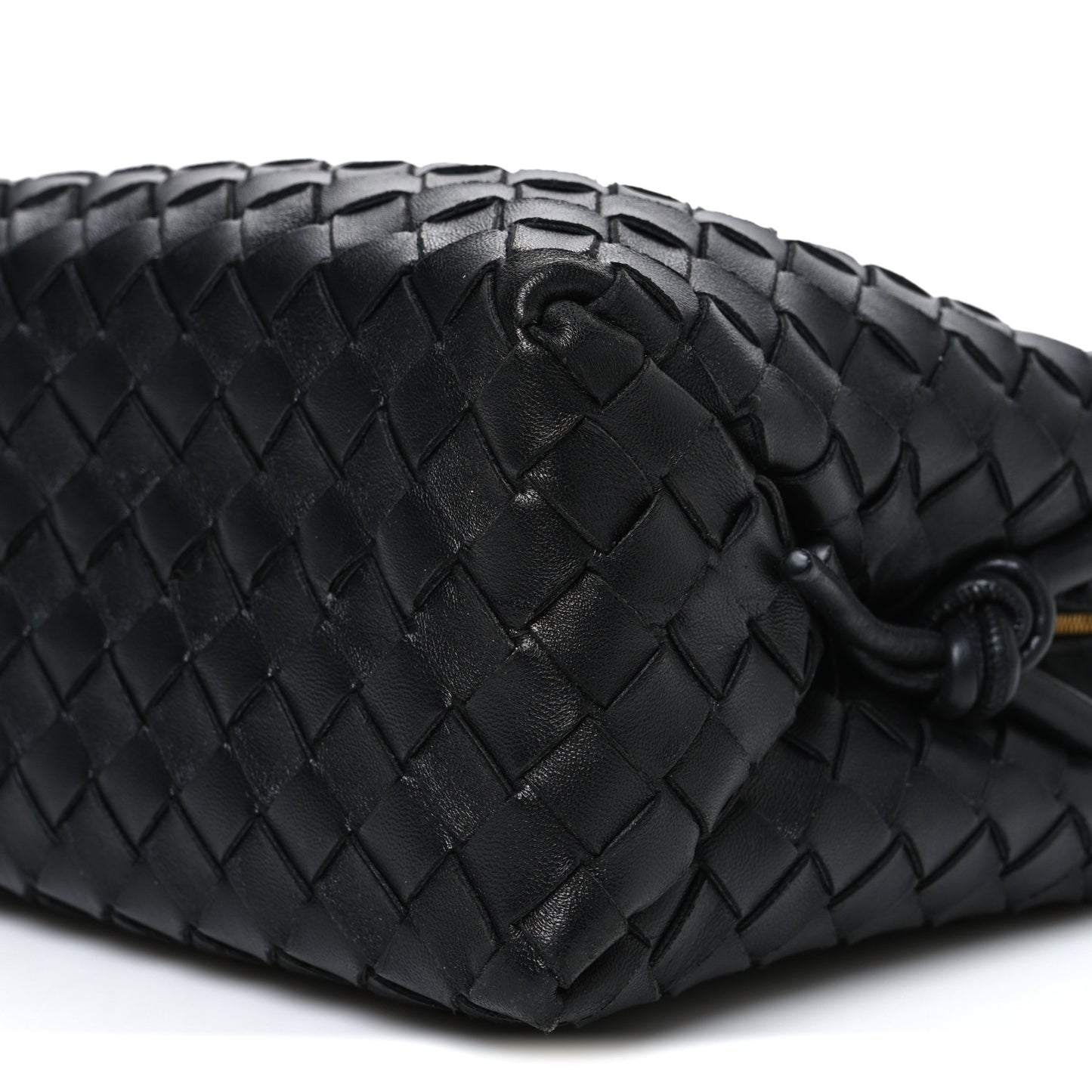 Nappa Intrecciato Medium Loop Camera Bag Black