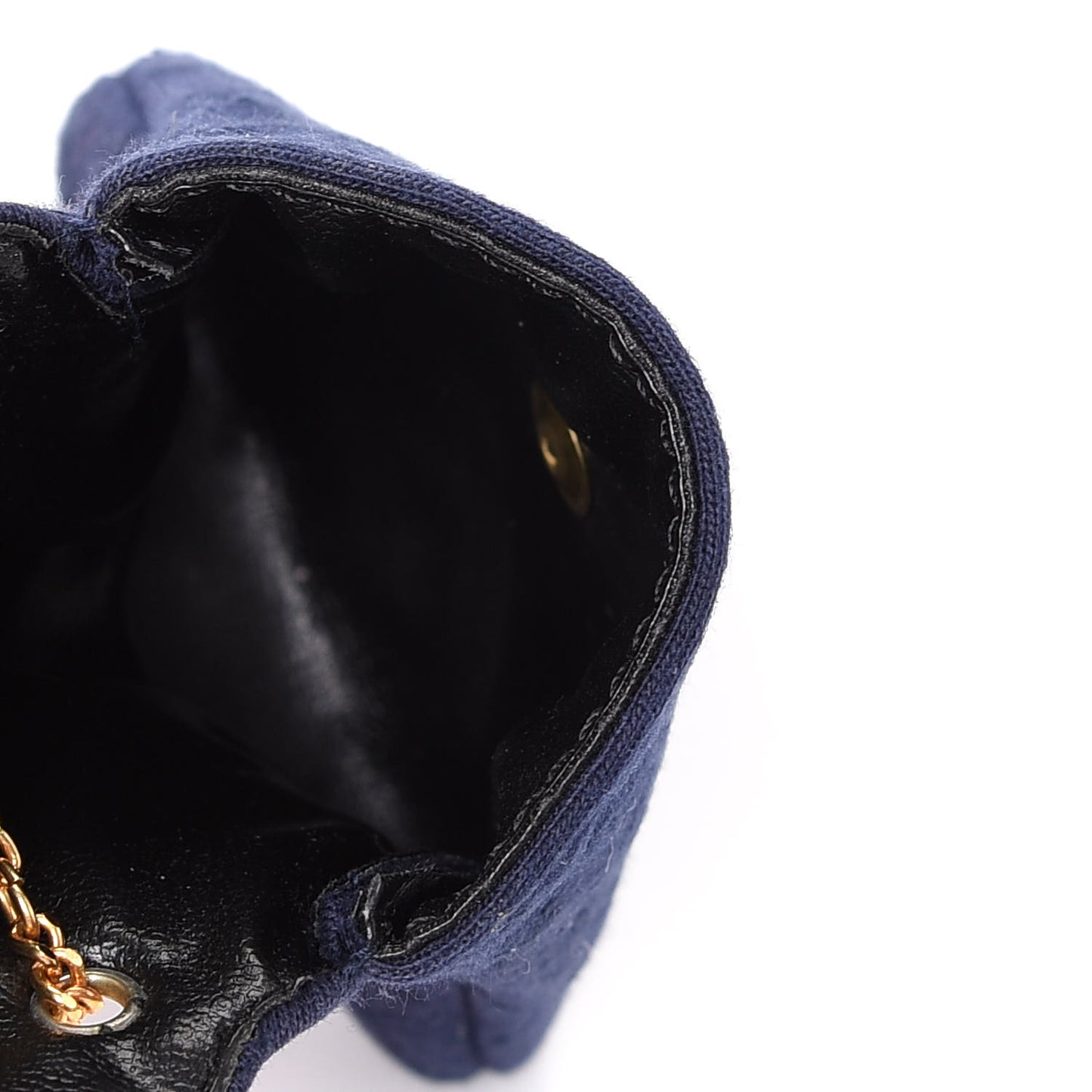 Jersey Quilted Micro Flap Bag Navy