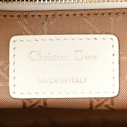 Christian Dior Lambskin Cannage Small My ABCDior Lady Dior White 6 of 13