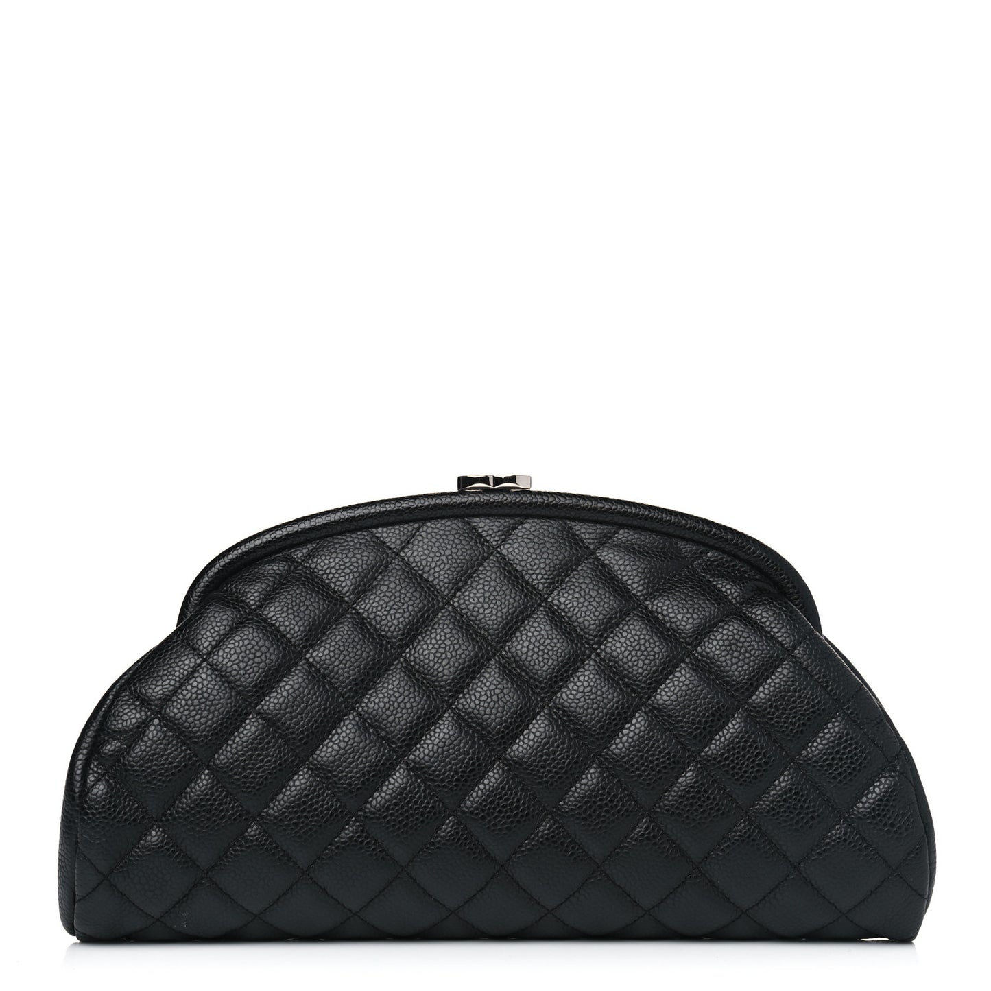 Caviar Quilted Timeless Clutch Black