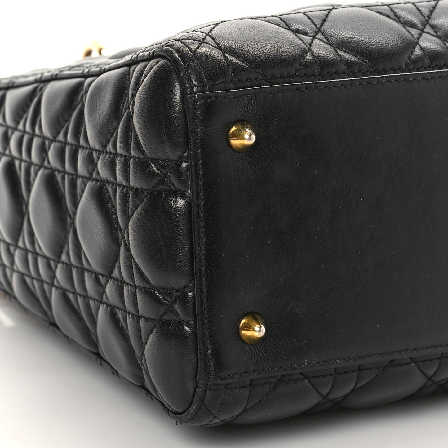 Lambskin Cannage Medium Lady Dior Black