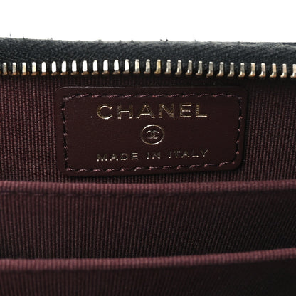 Chanel Caviar Quilted Zip Coin Purse Black 6 of 7