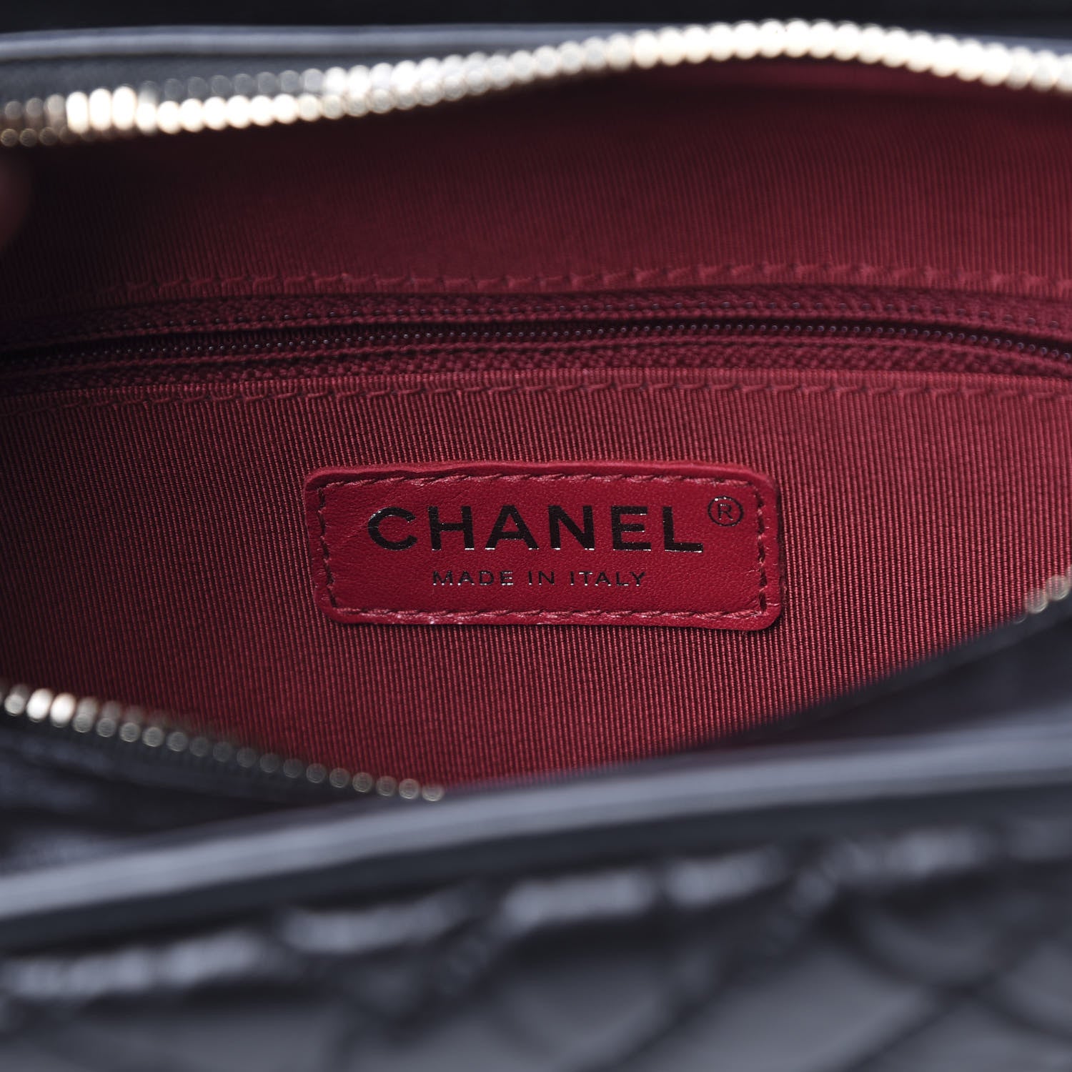 Chanel Aged Calfskin Chevron Quilted Small Gabrielle Hobo Black 6 of 11