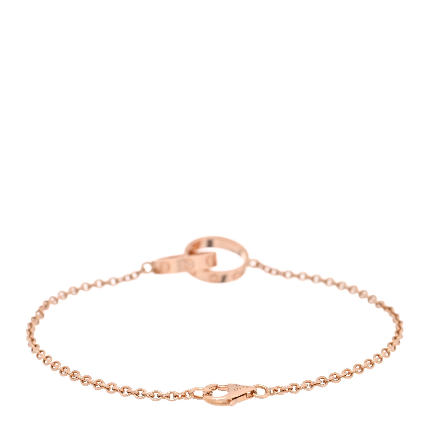 Cartier 18K Pink Gold Interlocking LOVE Bracelet 2 of 3