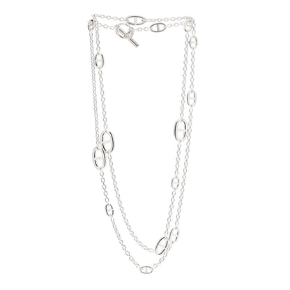 Hermes Sterling Silver Farandole Necklace 120 3 of 5