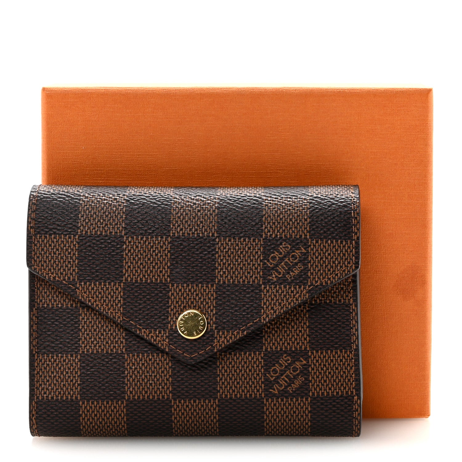Louis Vuitton Damier Ebene Victorine Wallet Cherry 1866504