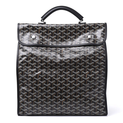 Goyard Goyardine Saint Leger Soft Briefcase Backpack Black 1 of 7