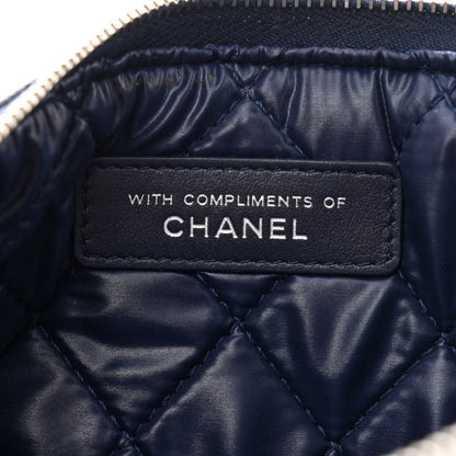 Chanel Caviar Quilted Cosmetic Case Navy 7 of 8