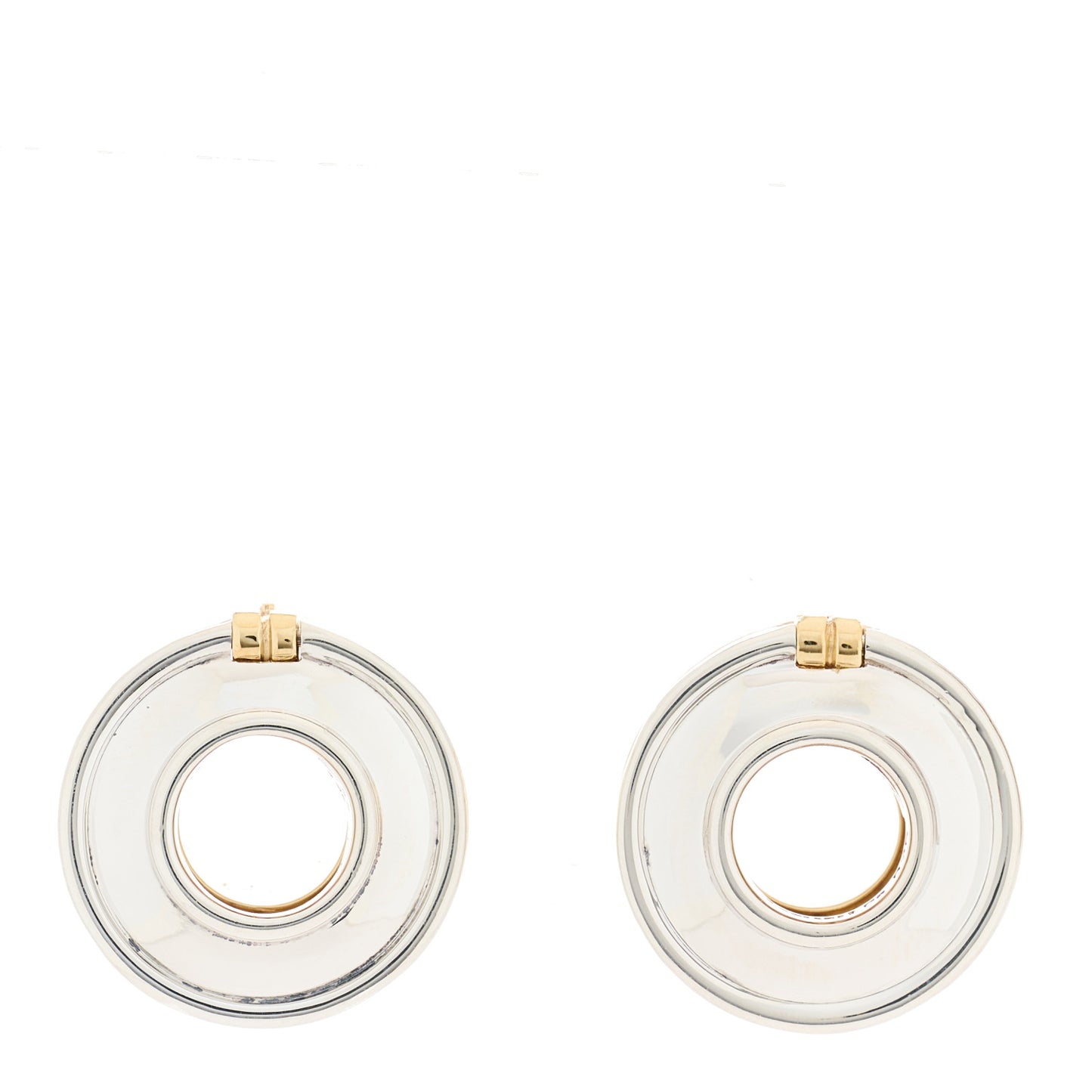Sterling Silver 18K Yellow Gold Paloma Picasso Magic Disc Earrings