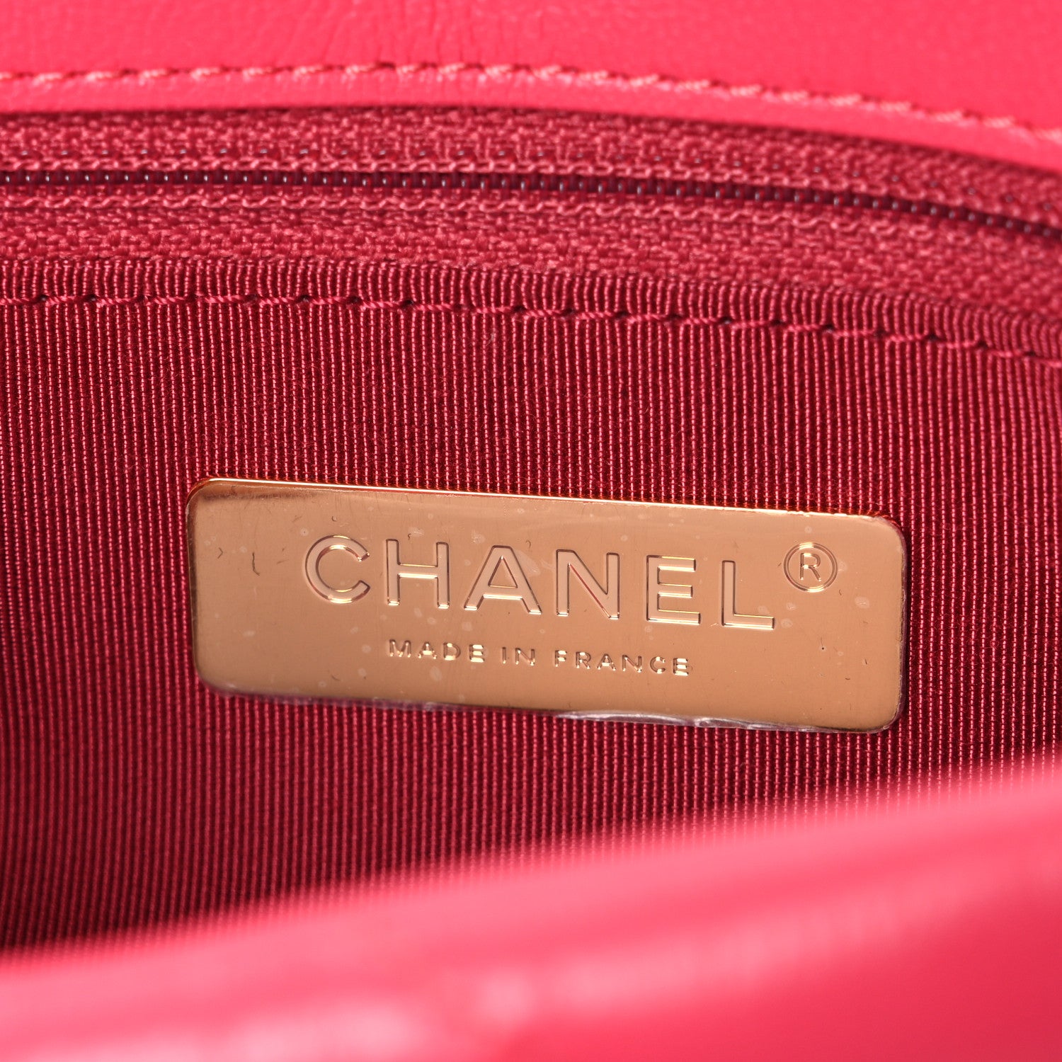 Chanel Goatskin Quilted Medium Chanel 19 Flap Pink 6 of 10