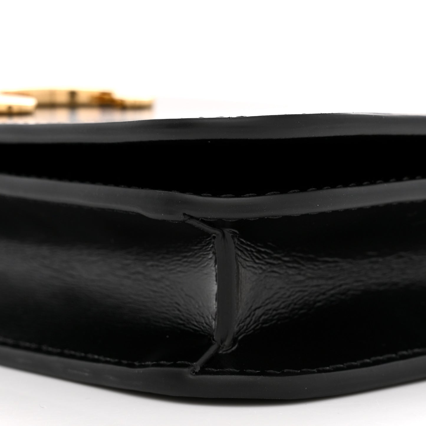 Shiny Calfskin Triomphe Multipochette Black