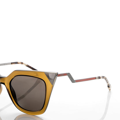 Fendi Iridia Cat Eye Sunglasses FF 0060/S Olive 7 of 9