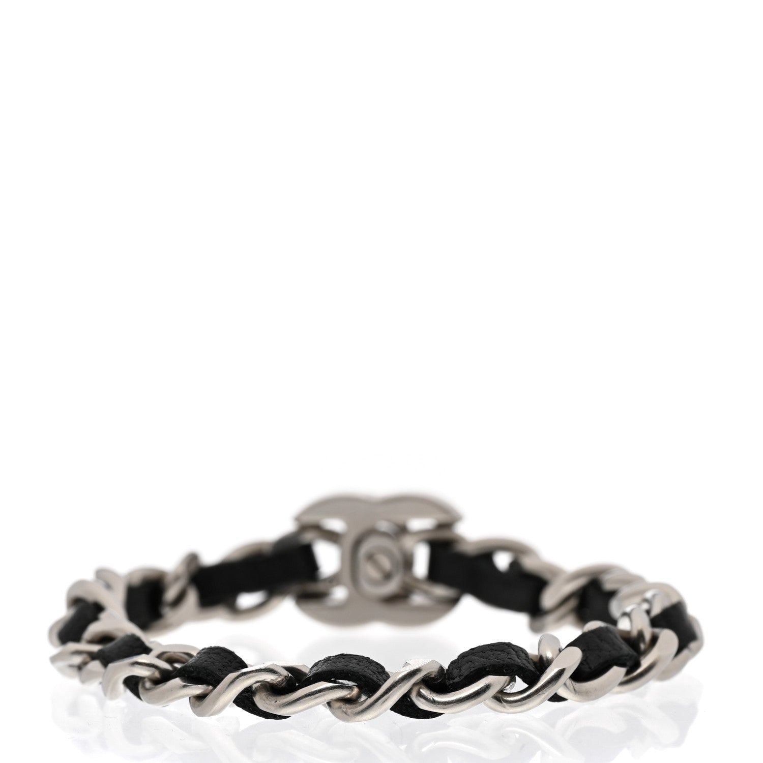 Chanel Lambskin CC Turnlock Chain Bracelet M Black 3 of 5