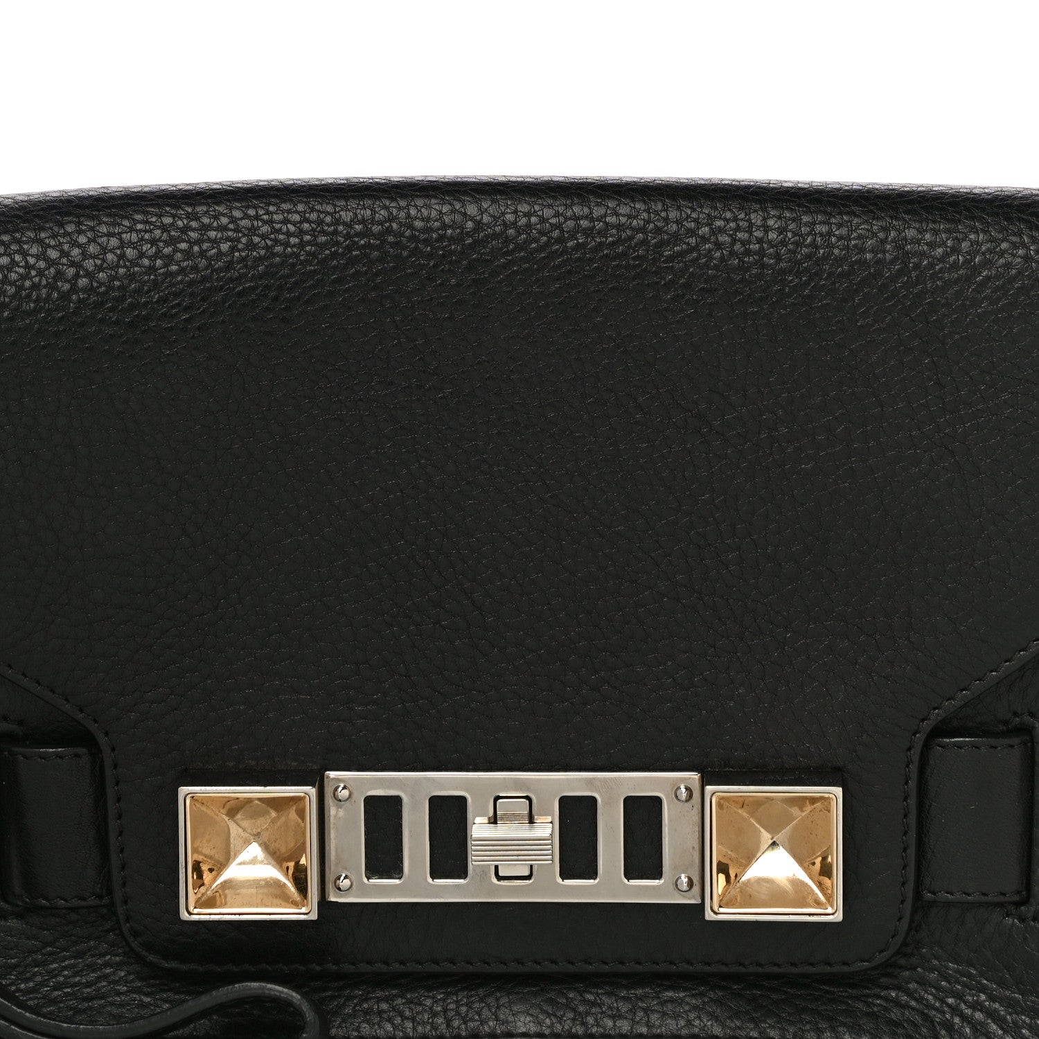 Proenza Schouler Textured Leather PS11 Wristlet Clutch Black 7 of 14