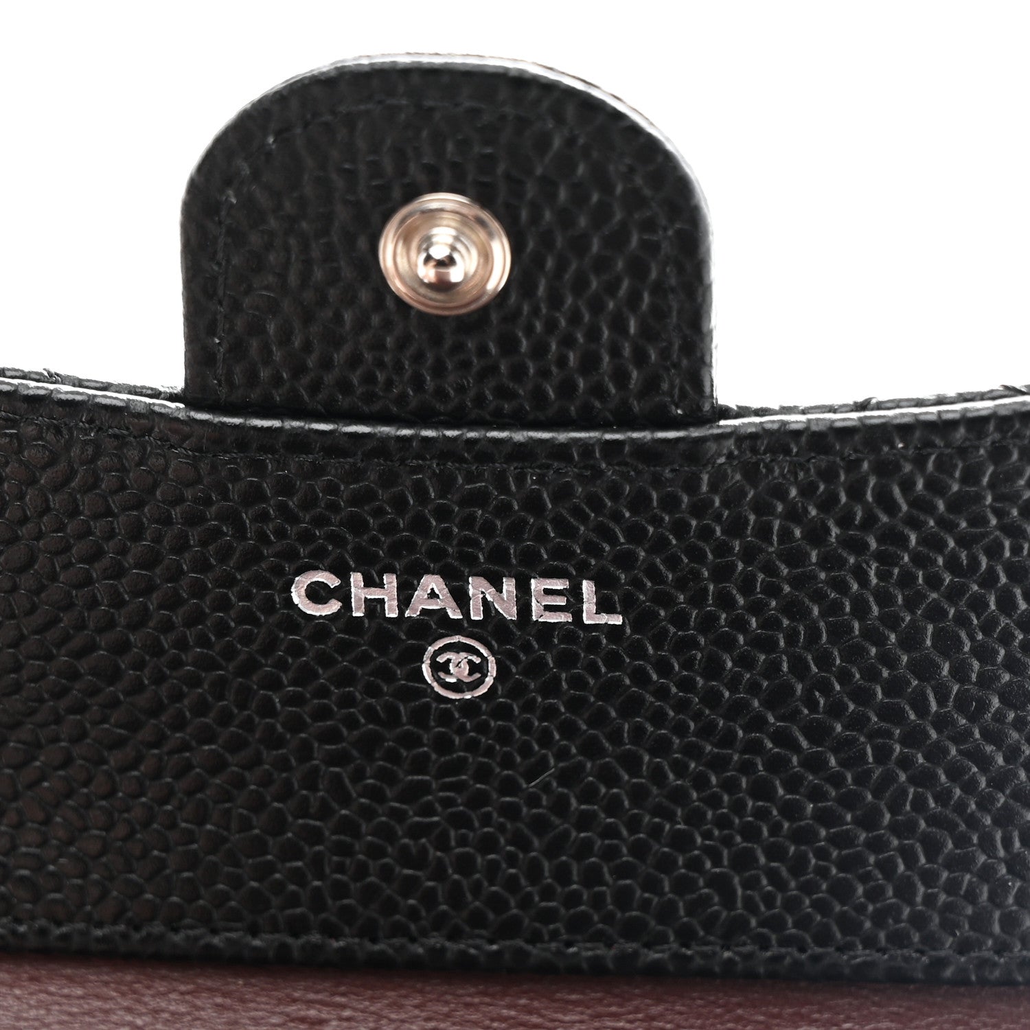 Chanel Caviar Quilted Compact Flap Wallet Black 6 of 8