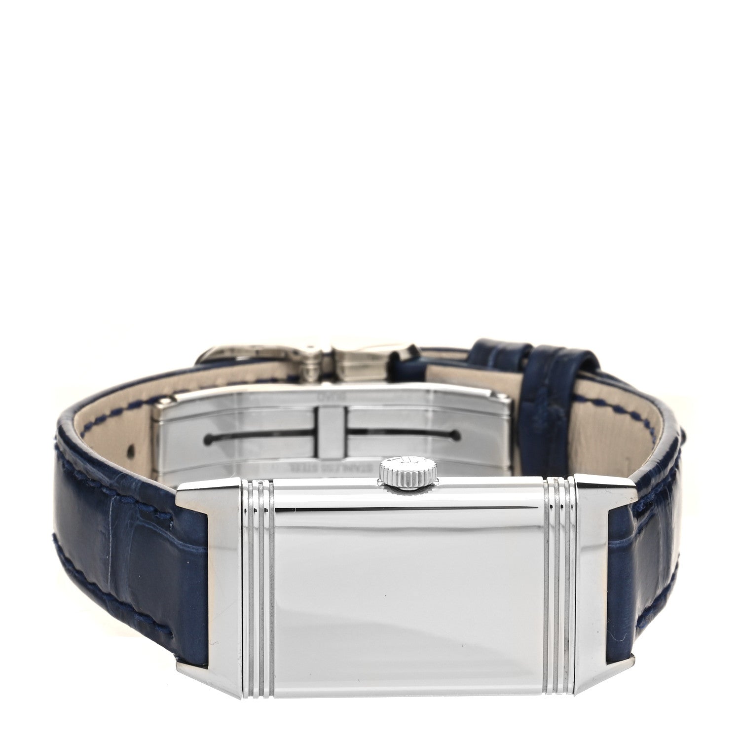 Jaeger-LeCoultre Stainless Steel Alligator Diamond 20mm Reverso One MonoFace Quartz Watch Q3288420 3 of 6