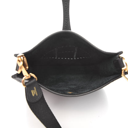 Hermes Taurillon Clemence Evelyne TPM Black 5 of 11