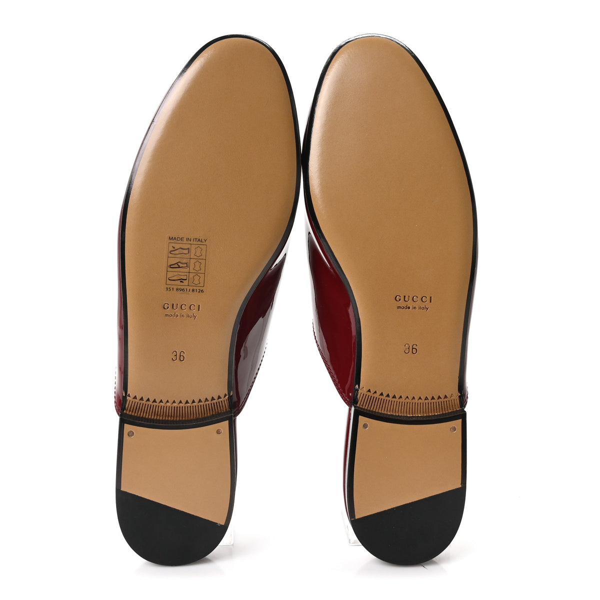 Gucci Patent Womens Princetown Slippers 36 Rosso Ancora 6 of 9