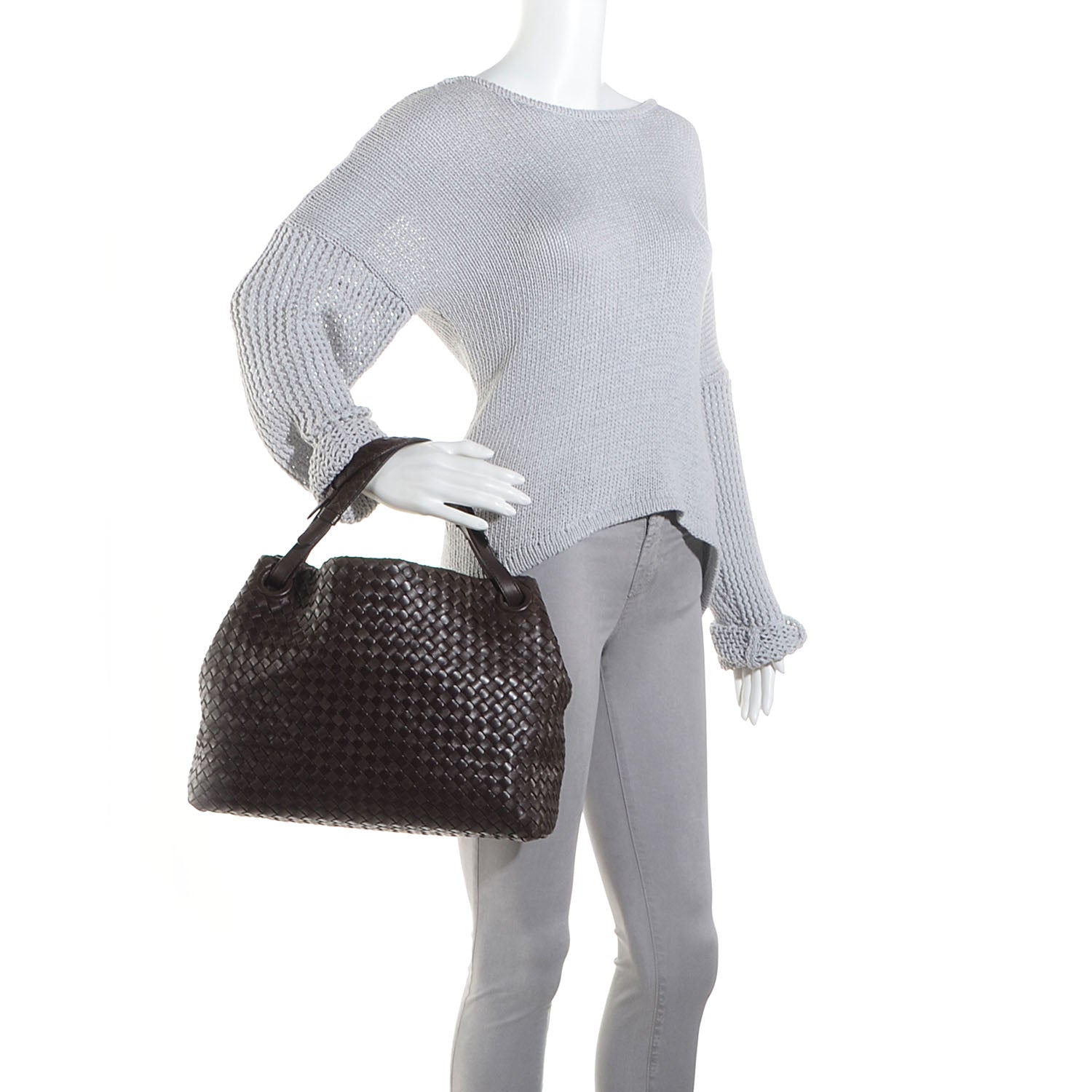 Bottega Veneta Nappa Intrecciato Tote Ebano 2 of 8