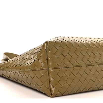 Bottega Veneta Calfskin Intrecciato Small Zipped Tote Cypress 8 of 9