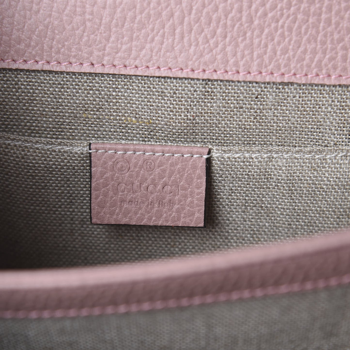 Dollar Calfskin Small Interlocking G Shoulder Bag Soft Pink