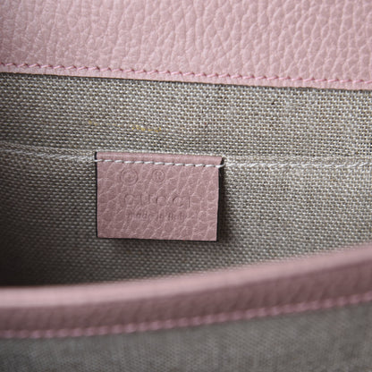 Gucci Dollar Calfskin Small Interlocking G Shoulder Bag Soft Pink 5 of 8