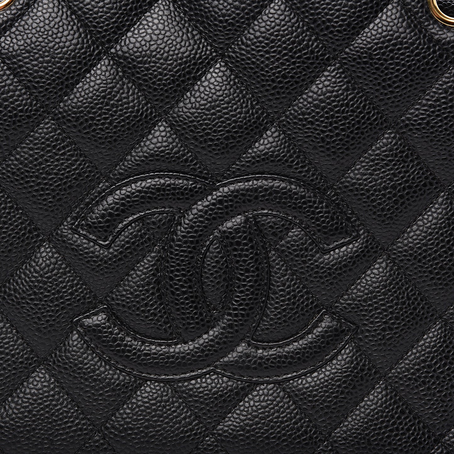 Caviar Quilted Petit Timeless Tote PTT Black