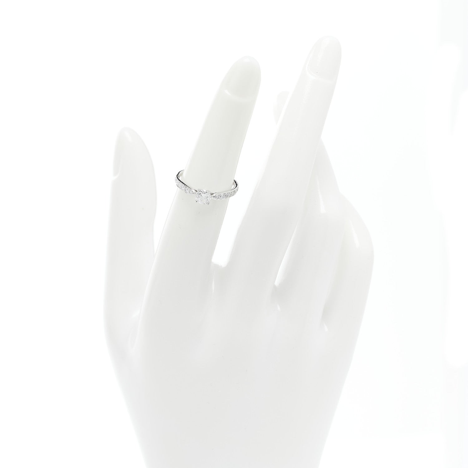 Tiffany Platinum Diamond .31ct Round Brilliant Harmony Engagement Ring 48 4.5 2 of 6