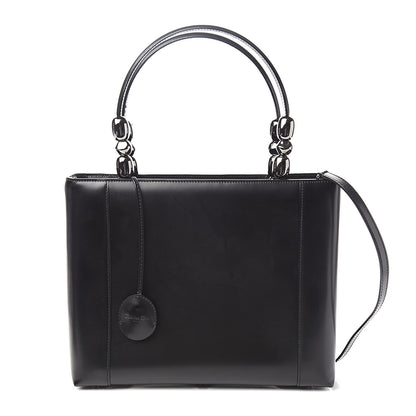 Christian Dior Calfskin Maris Pearl Beaded Top Handle Bag Black 1 of 11