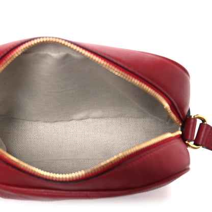 Gucci Sakai Be Green Calfskin Diagonal Stitched Small Blondie Shoulder Bag Rosso 5 of 10