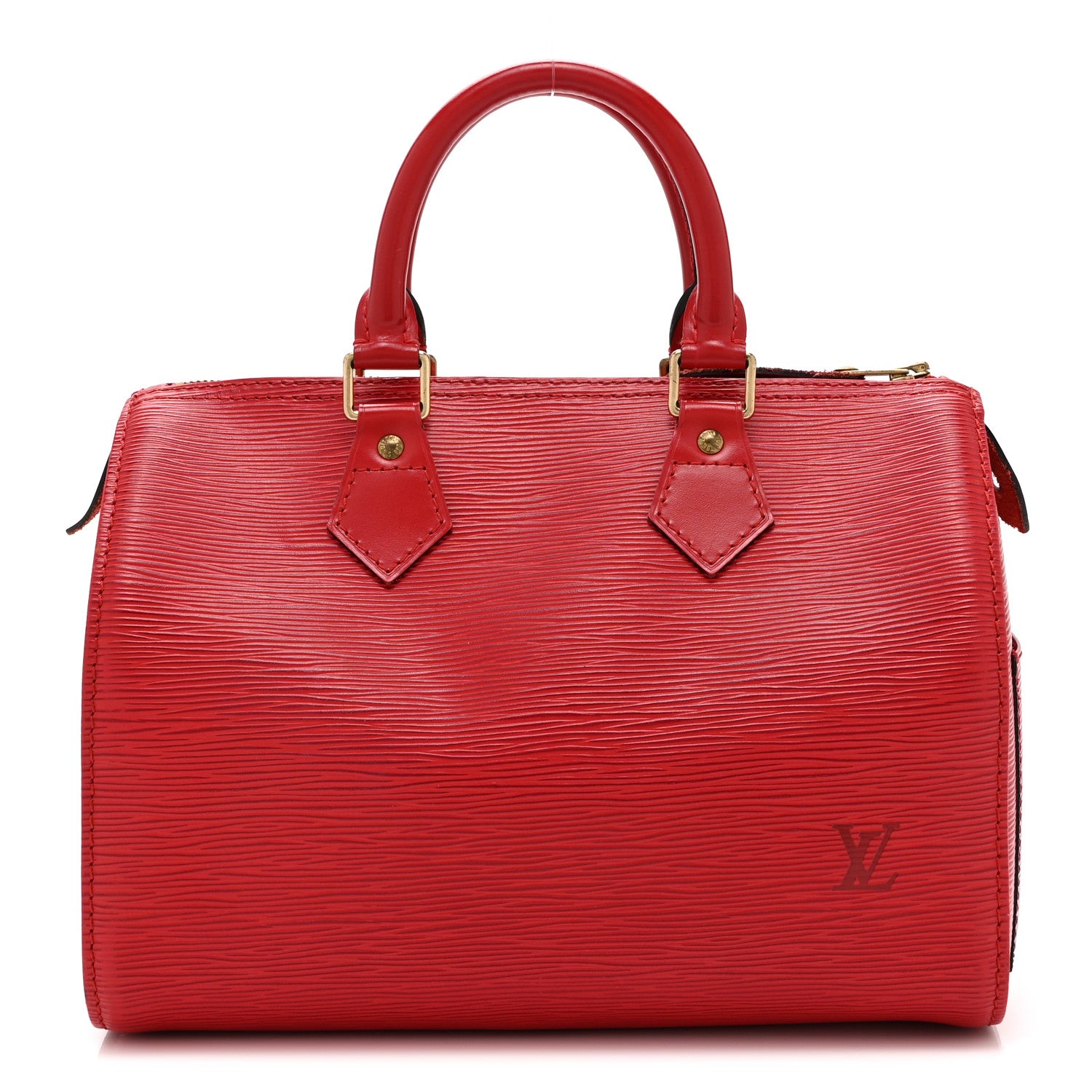 Louis Vuitton Epi Speedy 25 Castillan Red 1 of 12