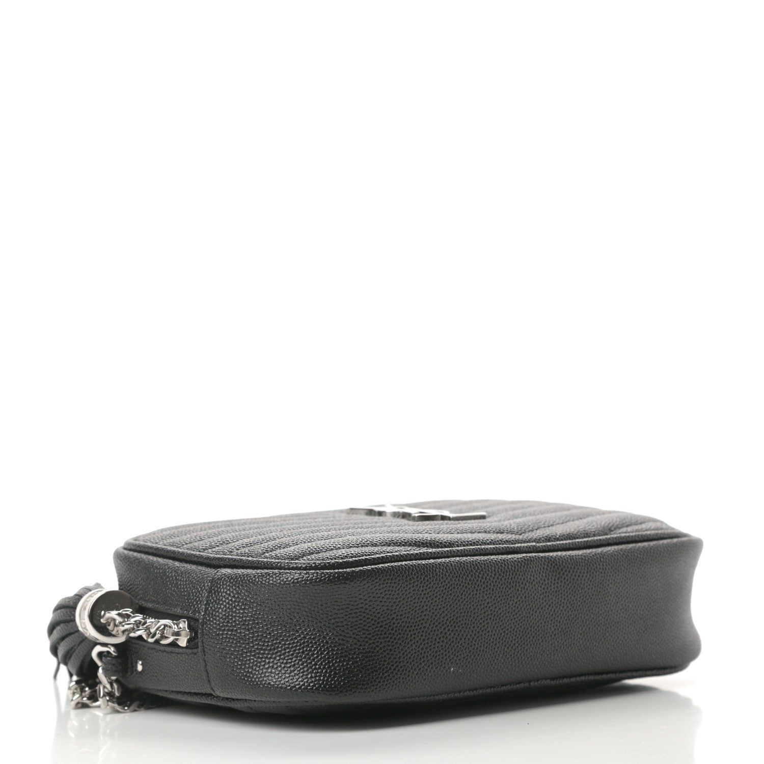 Saint Laurent Grain De Poudre Matelasse Monogram Mini Lou Camera Bag Black 6 of 20