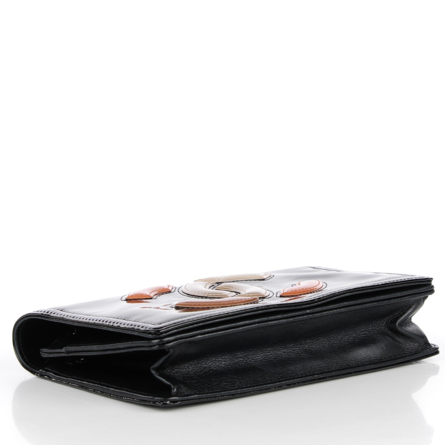 Chanel Patent Lipstick Wallet On Chain Black 4 of 9