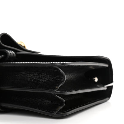 Chloe Shiny Goatskin Calfskin Aby Chain Shoulder Bag Black 8 of 8