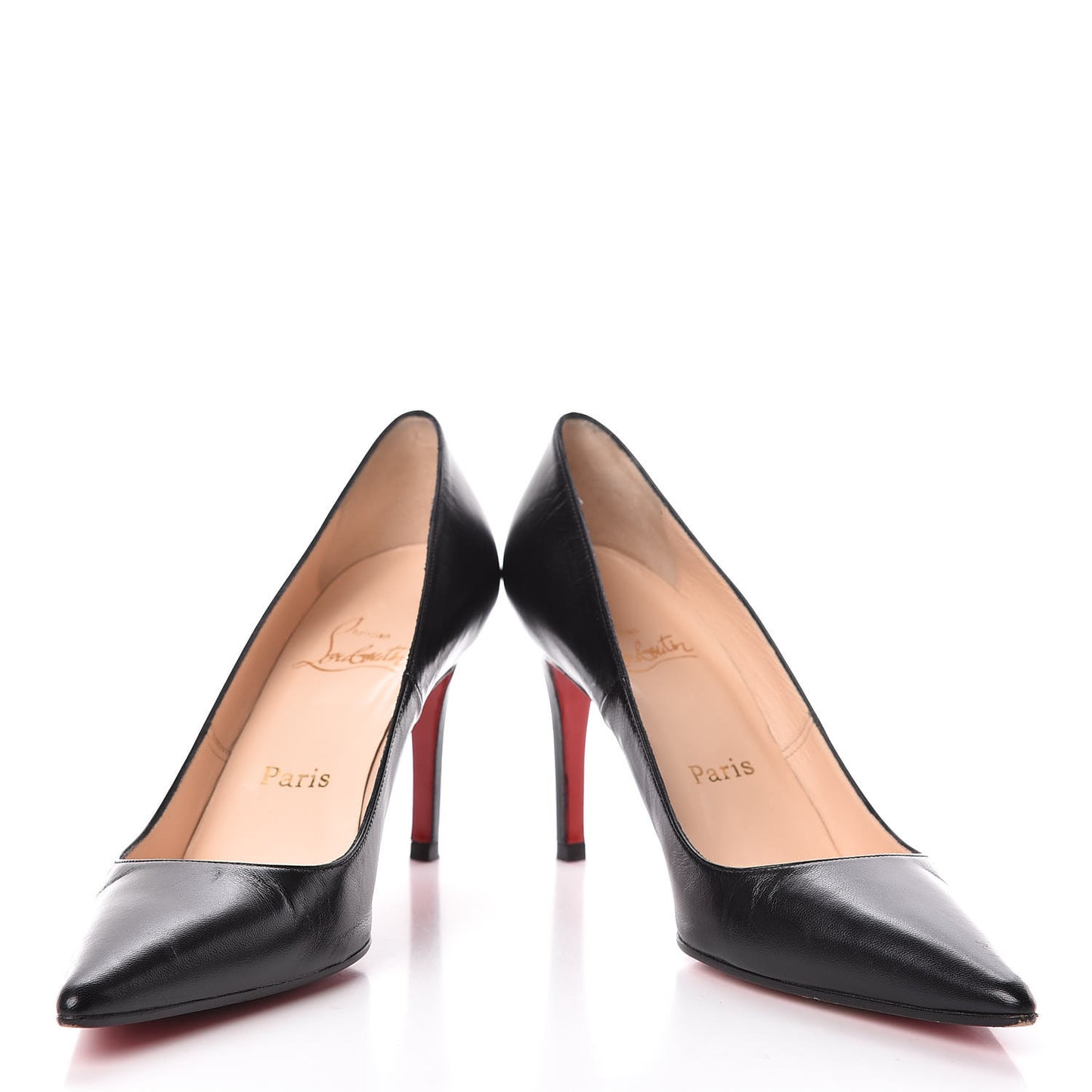 Shiny Nappa 85 Pumps 37.5 Black