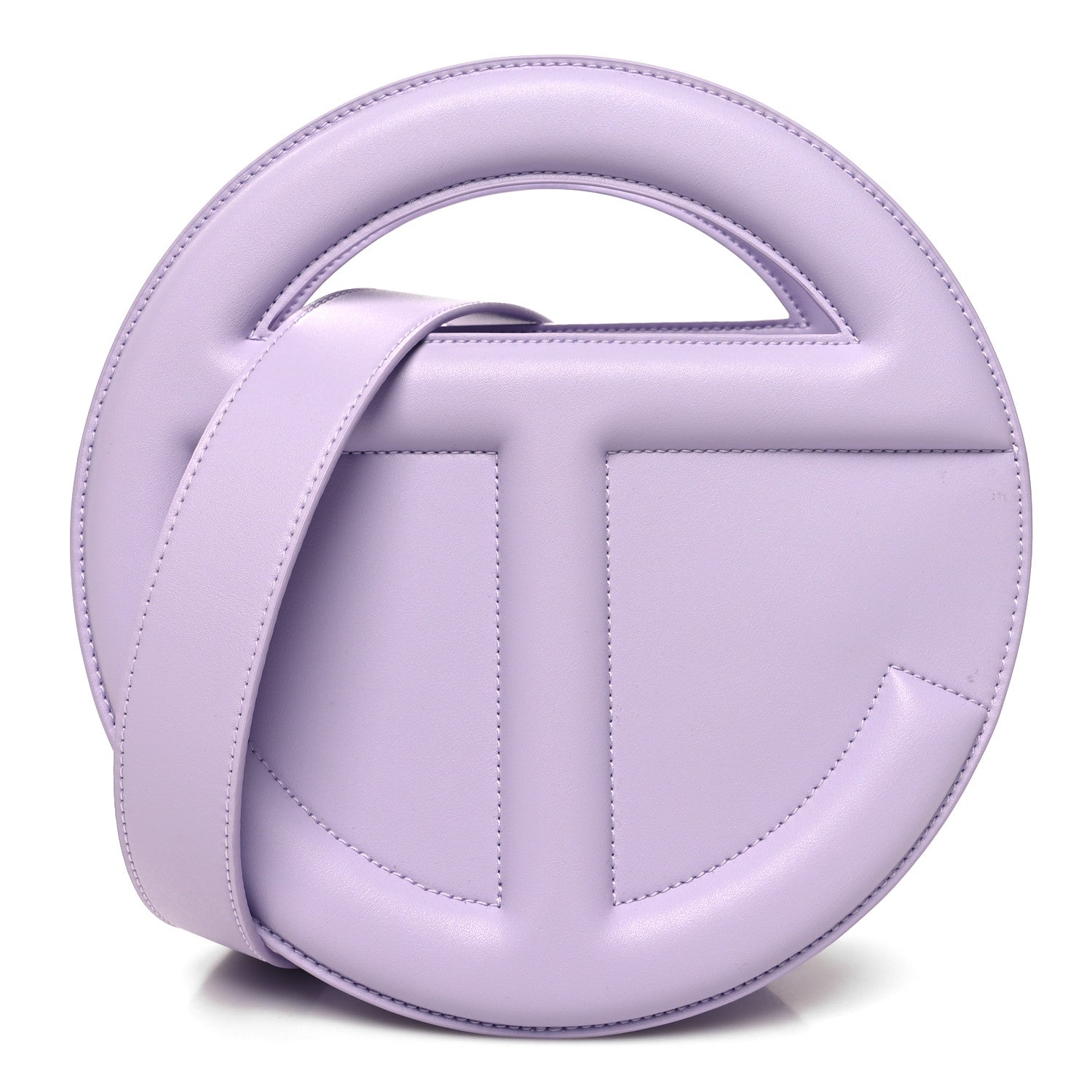 Telfar Vegan Leather Round Circle Bag Lavender 1 of 12