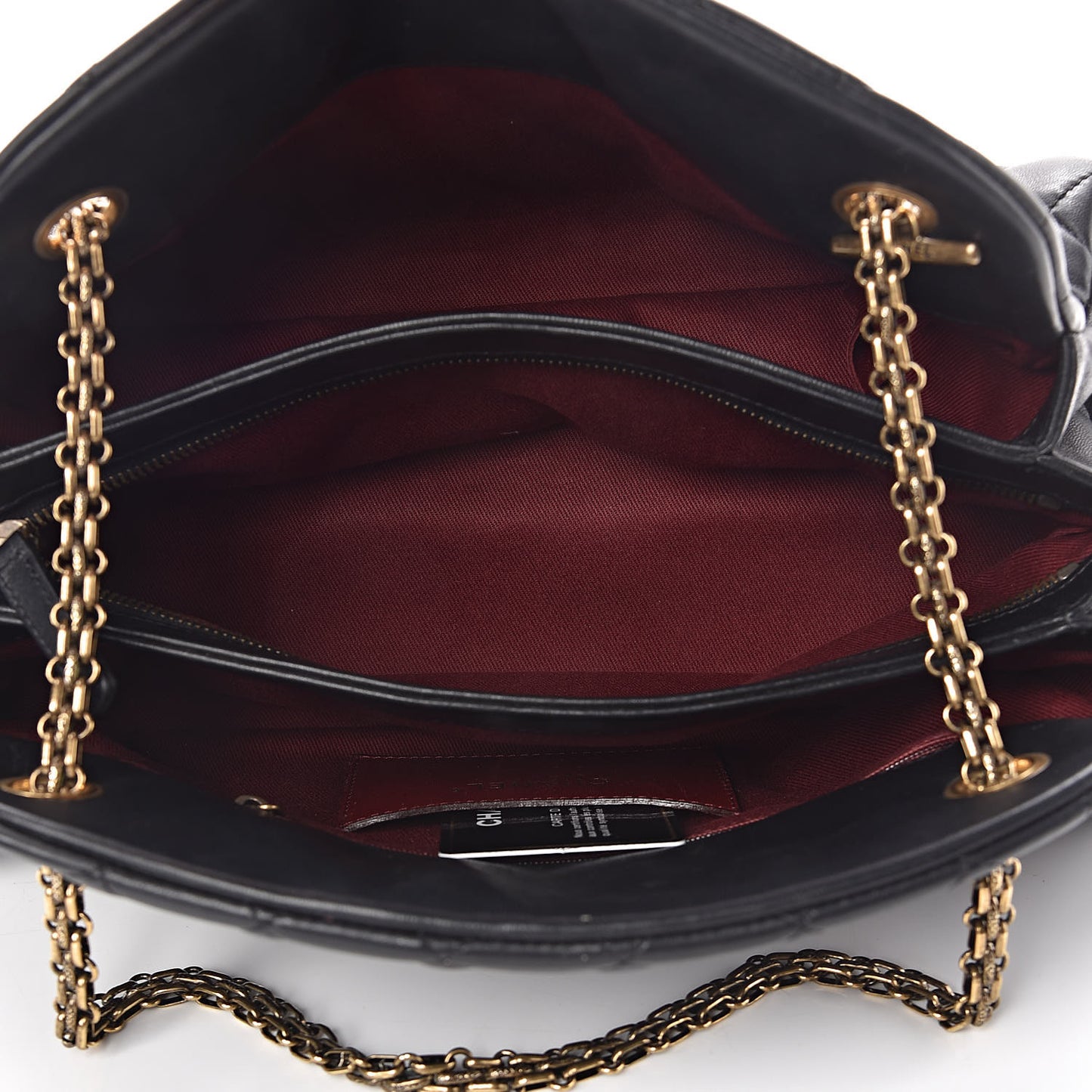 Lambskin Quilted Medium Just Mademoiselle Black