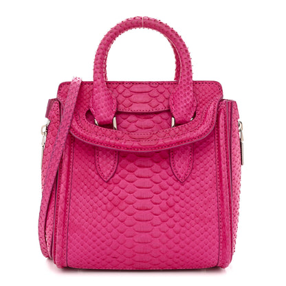 Alexander McQueen Snakeskin Mini Heroine Pink 1 of 11