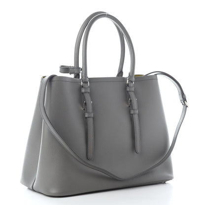Prada Saffiano Cuir Large Double Bag Marmo Salvia 3 of 8
