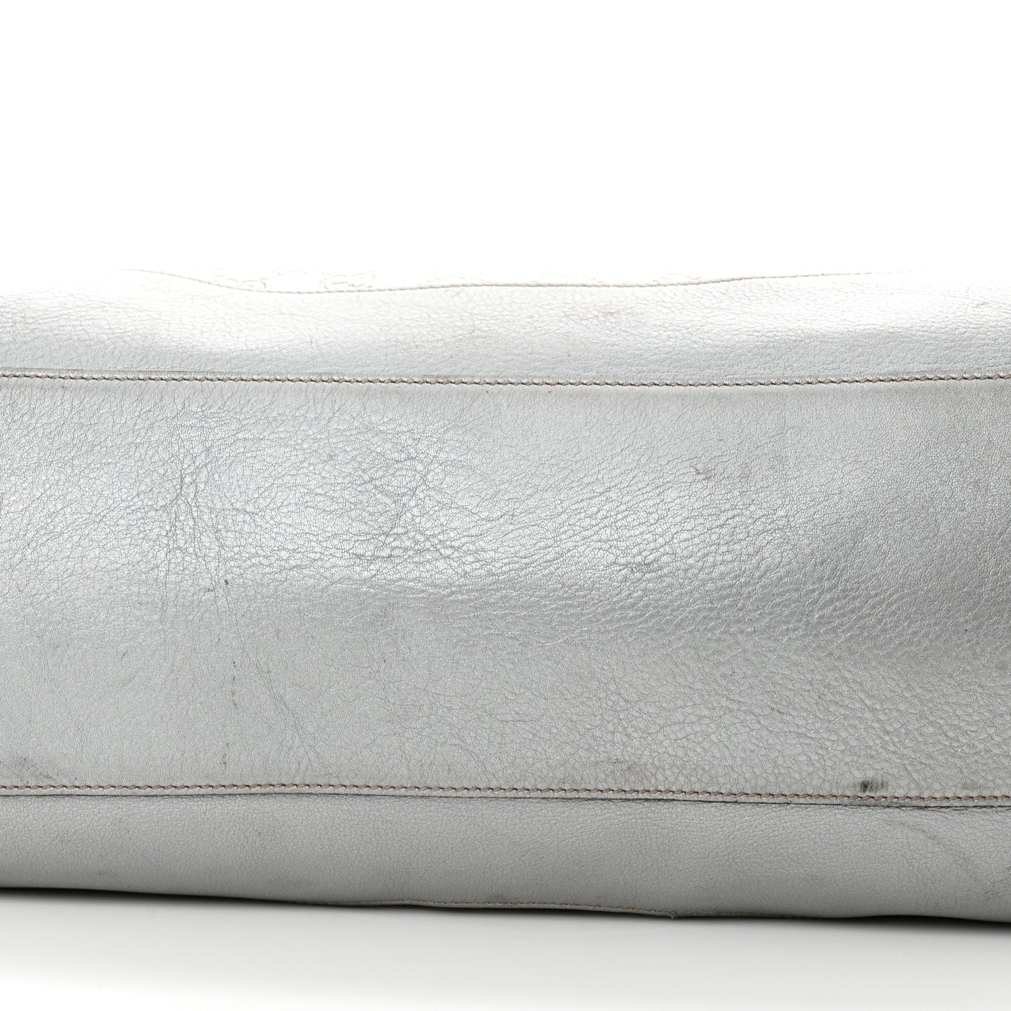 Guccissima Large Tote Silver