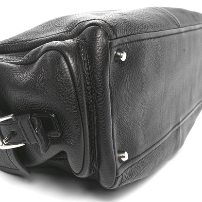 Prada Vitello Daino Side Pocket Tote Black 7 of 8