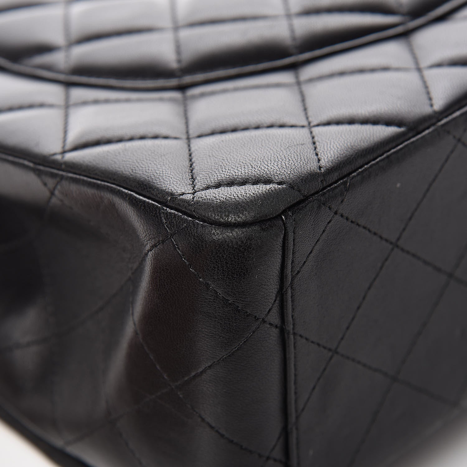 Chanel Lambskin Quilted Maxi Double Flap Black 14 of 17