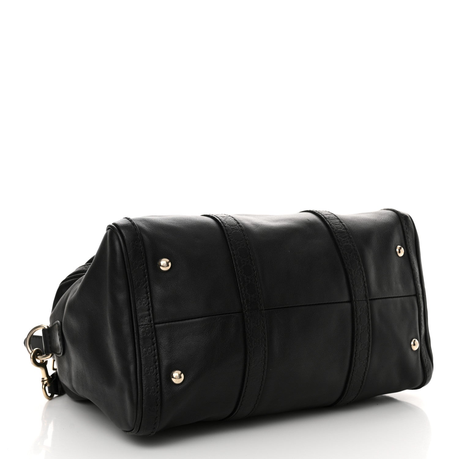 Gucci Calfskin Microguccissima Trim Medium Boston Black 4 of 16