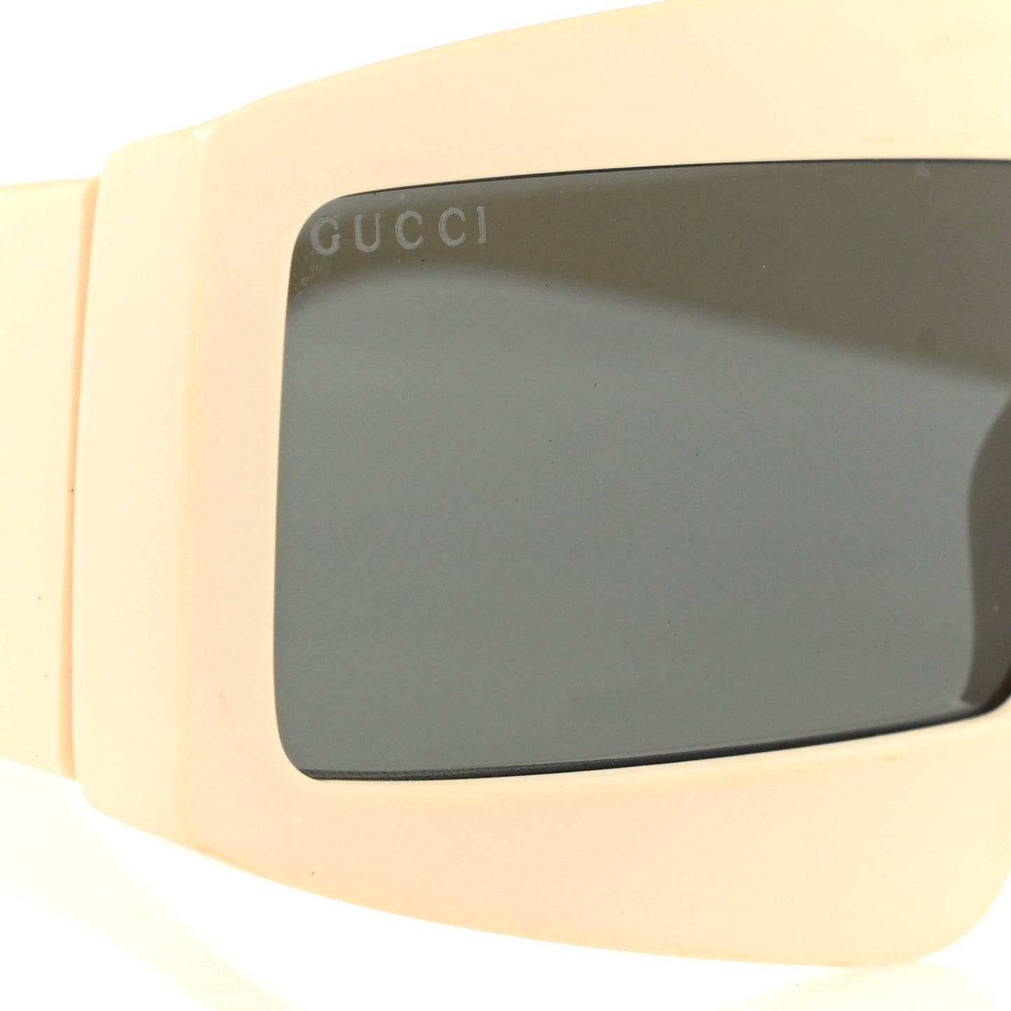 Acetate Shield Sunglasses GG0358S White