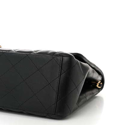 Chanel Lambskin Quilted Maxi Double Flap Black 10 of 10