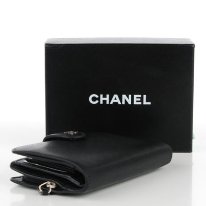 Chanel Caviar Sevruga L Zip Pocket Wallet Black 4 of 8