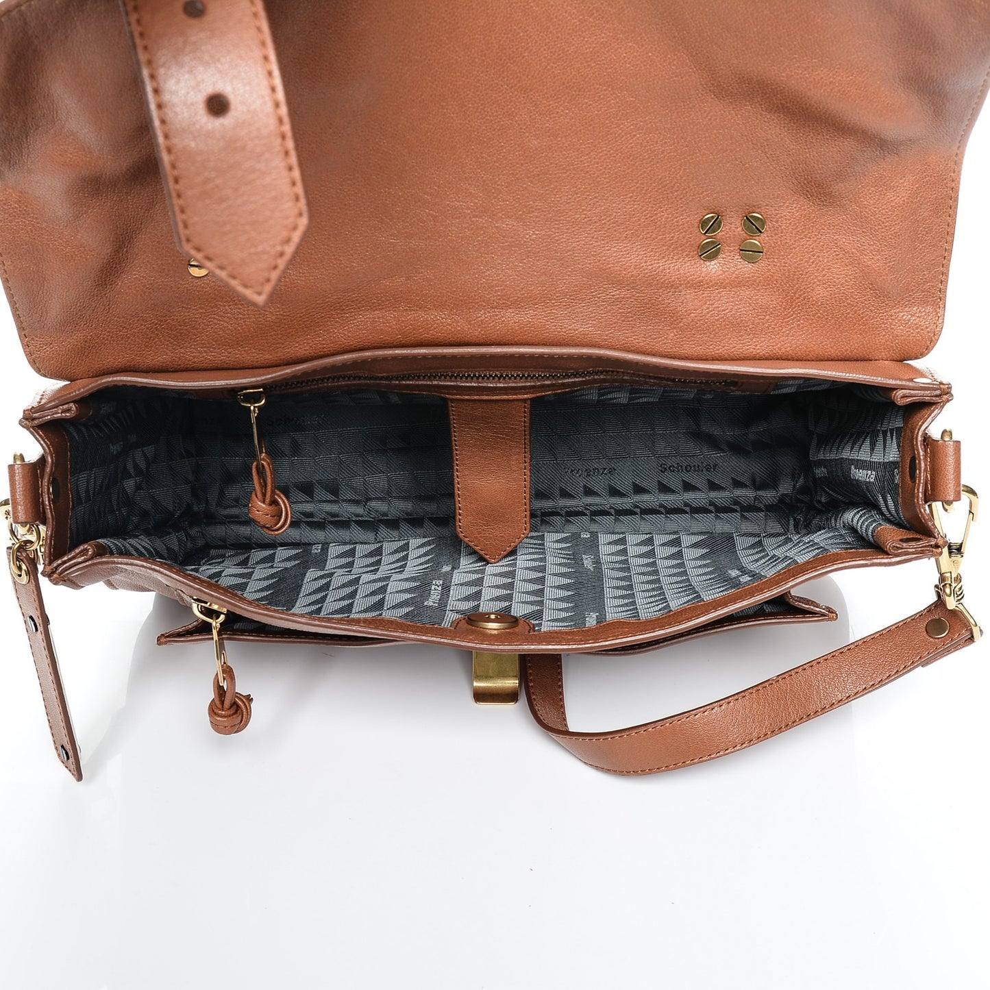 Lambskin Medium PS1 Satchel Saddle