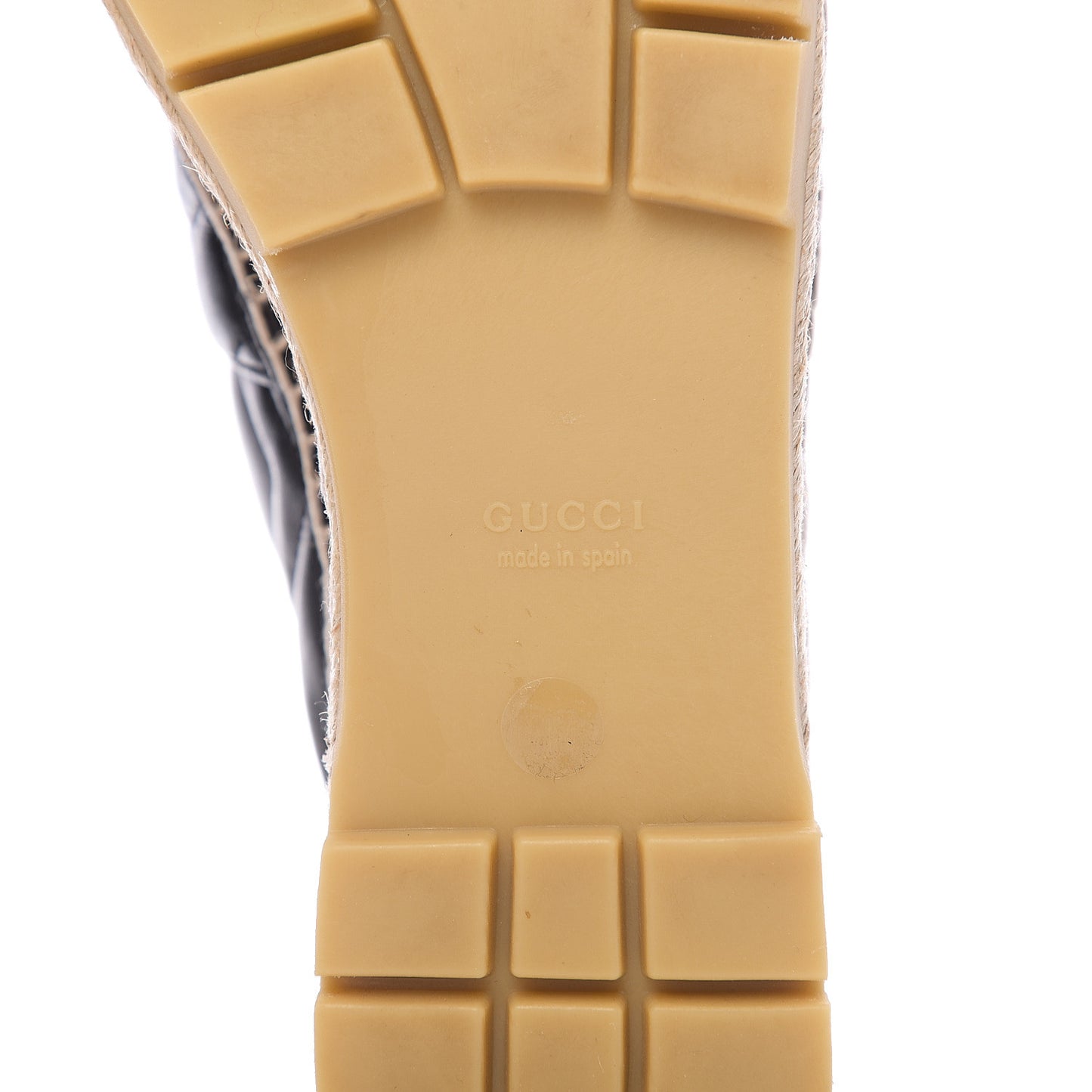 Nappa Matelasse GG Marmont Platform Espadrilles 39 Black